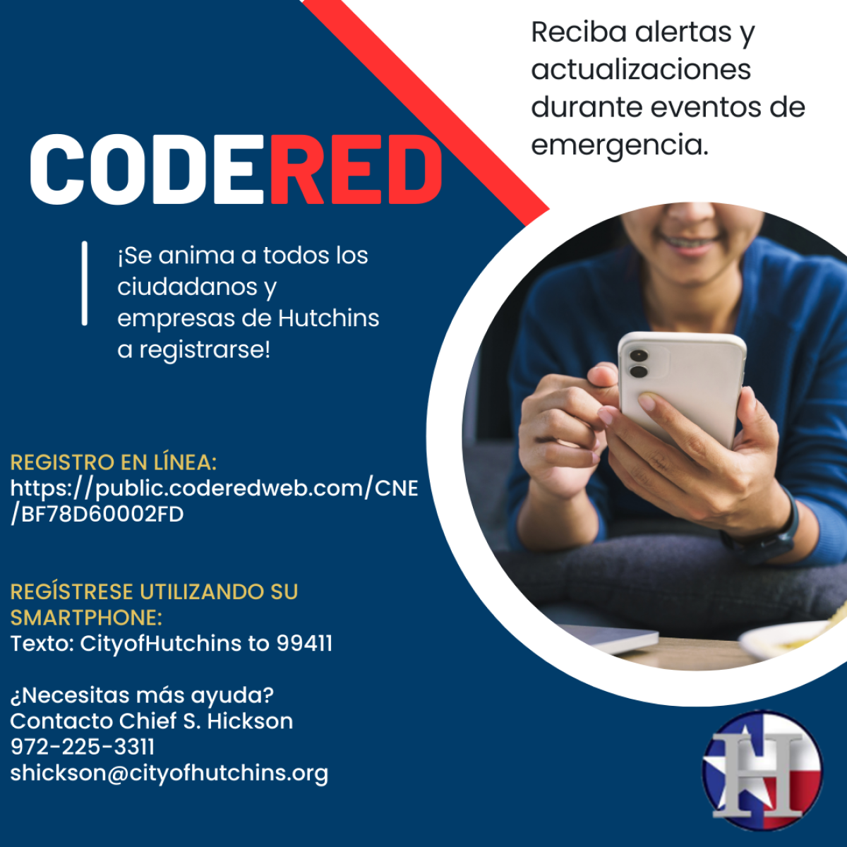 CodeRed flyer in Spanish